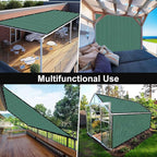 Artpuch 90% Sun Shade Cloth, 6 x 8 FT Pergola Shade Cover Canopy with Grommets, Sun Screen Fabric Tarp for Patio, Outdoor, Garden, Backyard, Green