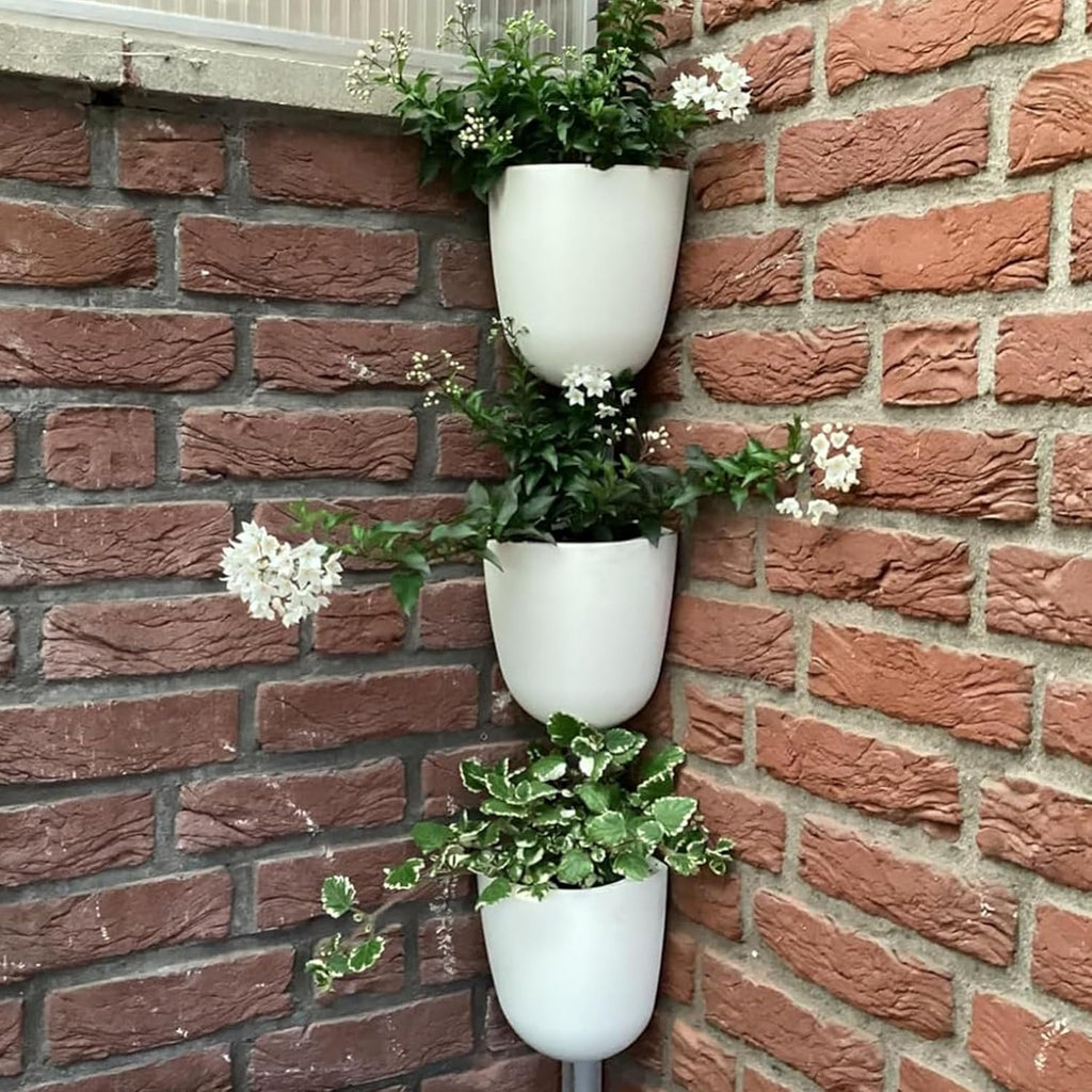 orimerc 4 pack corner wall mounted hanging planter, main product view