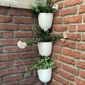 orimerc 4 pack corner wall mounted hanging planter, main product view