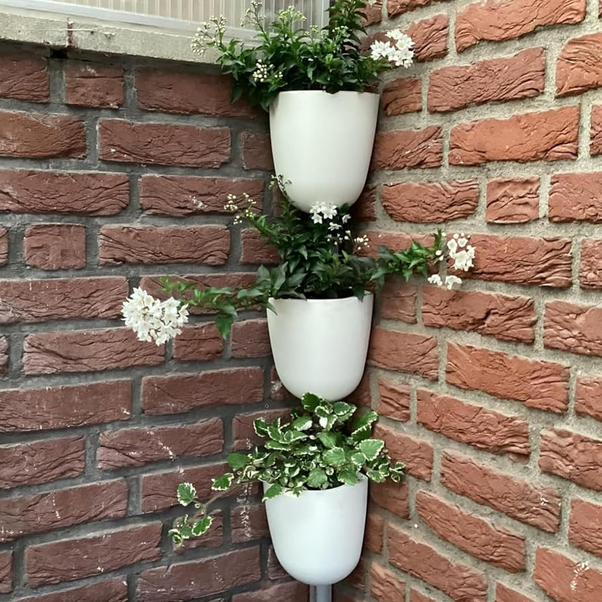 orimerc 4 pack corner wall mounted hanging planter, main product view