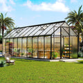 amerlife 6x20 ft walk-in polycarbonate greenhouse with 2, main product view