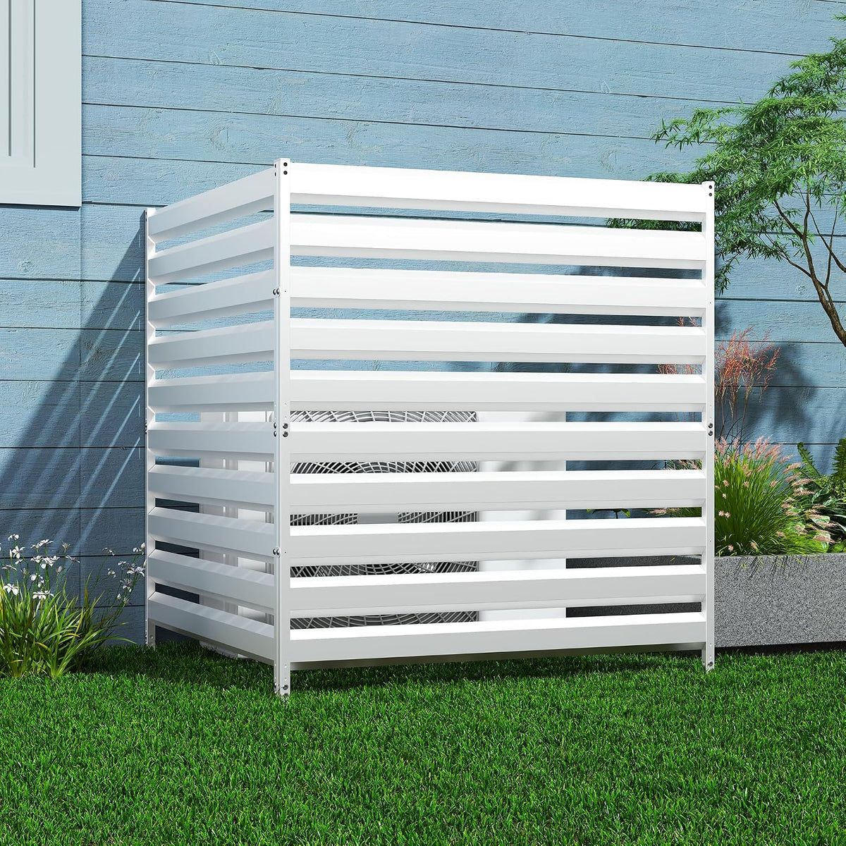 metal privacy fence screen, 42" h×38" w (2, main product view