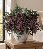 fake flowers 35 inch berry stems faux flowers, front angle view