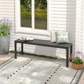 51.2" outdoor bench, patio backless garden bench with, main product view