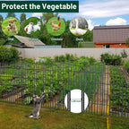 no dig dog fence outdoor for yard, 24, side view