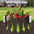 WORKPRO 4x2x1ft Galvanized Raised Garden Bed Set, Rust & Corrosion Protection, Easy Assembly, Safe Edge, Ideal for Vegetables & Flowers, White