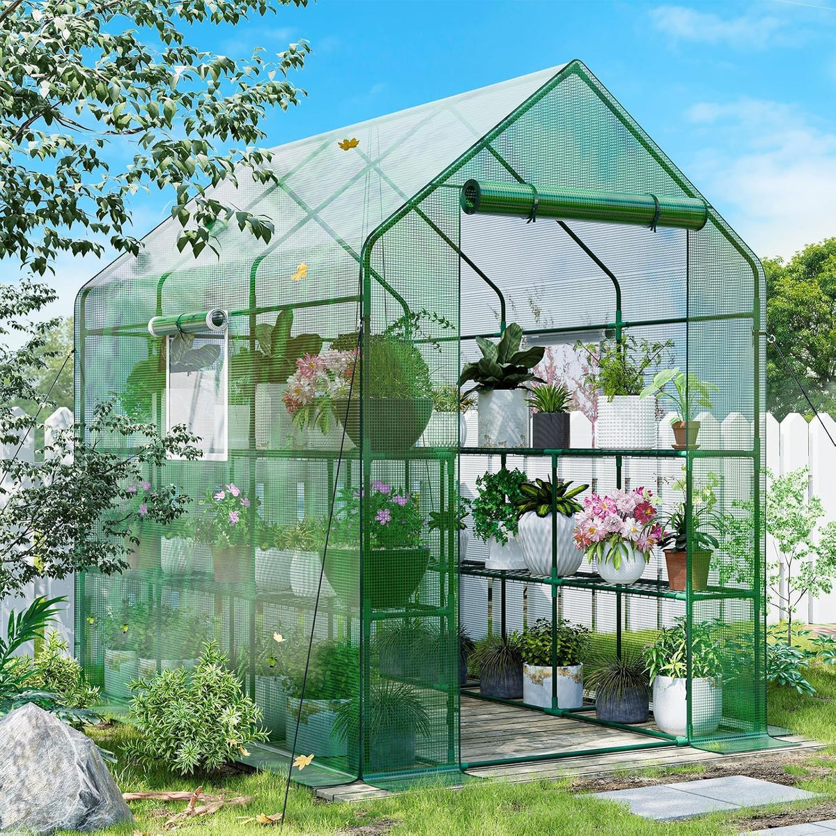 specilite 56×85×77inch walk-in greenhouse for outdoors garden plant, main product view