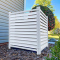 enclo waverly privacy screen, white vinyl diy no, main product view