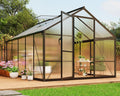 10 ft greenhouse, outdoor greenhouses, polycarbonate panels with, main product view