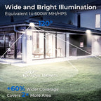 CINOTON 120W LED Flood Lights Outdoor, IP65 Waterproof Exterior Security Wall Lights with 180°Knuckle, 16800LM 120V Outside Aluminum Lighting Fixture for Courtyard Barn Garage 5000K 4 Pack, UL Listed