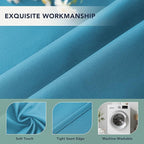 Outdoor Curtains for Patio Waterproof - 6 Panels Privacy Weatherproof Outside Curtains with Grommets for Pergola, Gazebo, Porch, Cabana, Balcony, 54 x 84 Inch, Teal