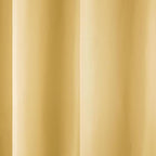 TOWN & COUNTRY BASICS Cabana Solid Heavyweight Indoor Outdoor Curtains, Light Filtering Opacity with Grommet Top, Water Repellent, 2-Pack Set, 54"x120", Sundress