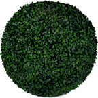 artificial boxwood topiary balls for outdoor decor shown in use