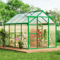 greenhouse, 6x8 ft greenhouse for outdoors, walk-in green, main product view