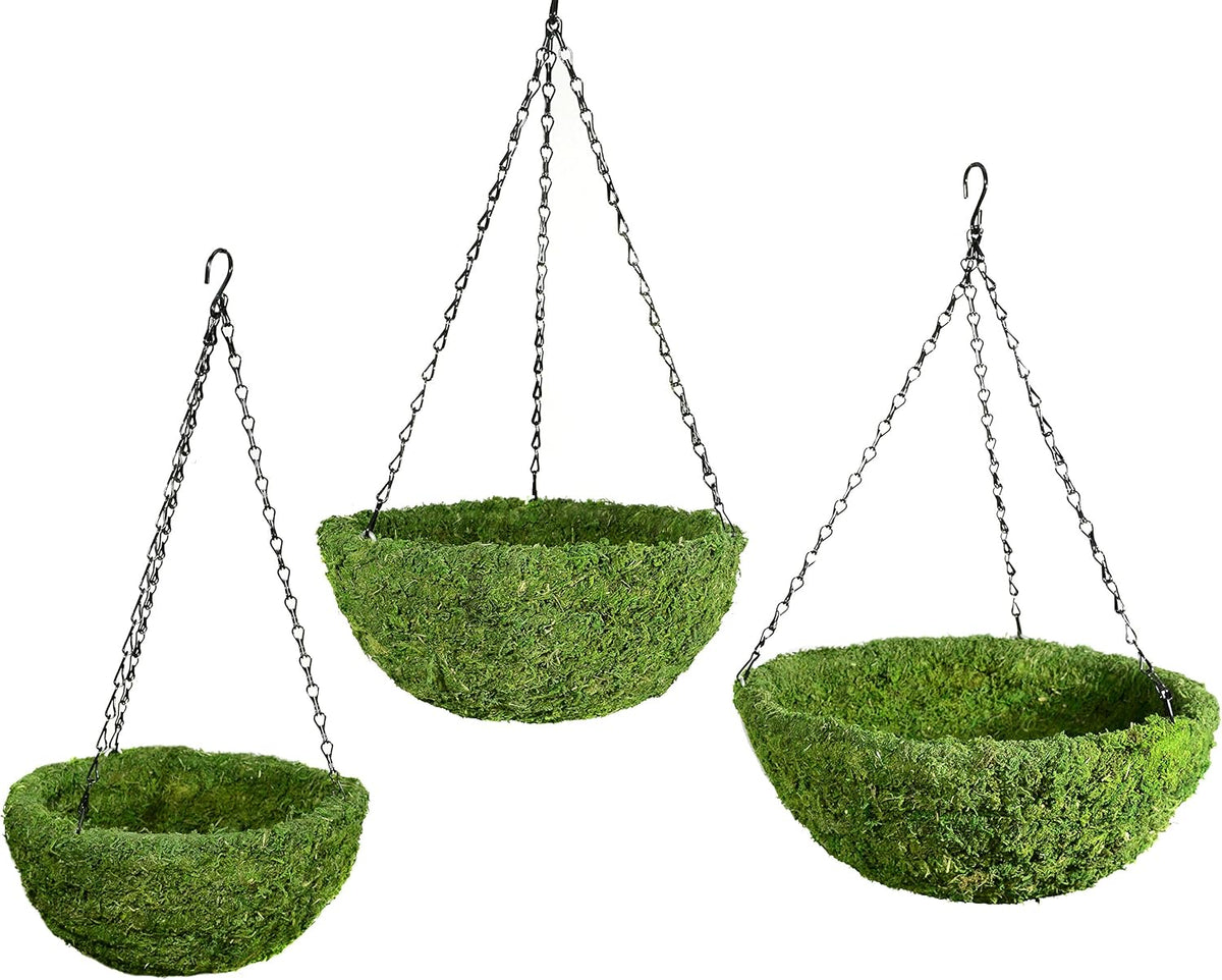 supermoss (29320) mossweave hanging basket | outdoor hanging, main product view