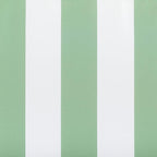 Sun Zero Valencia Cabana Stripe Indoor/Outdoor UV Protectant Energy Efficient Grommet Curtain Panel Pair, 54" x 95", Spa Green, 2-Pack