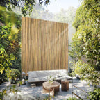 natural bamboo fence 3ft h x 8ft l on a desk or shelf