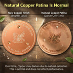 Factee 2PCS Bird Bath Copper Disk – 0.6mm Thick 99.9% Pure Copper Cleaning Disk, Helps Maintain Cleaner-Looking Water, All-Season Use for Outdoor Bird Baths, Bowls, Bird Bath Solar & Fountains