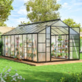wkm 10x18 ft walk-in polycarbonate greenhouse for outdoors, main product view