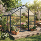 garvee 8x10ft walk-in greenhouse, heavy duty large outdoor, main product view