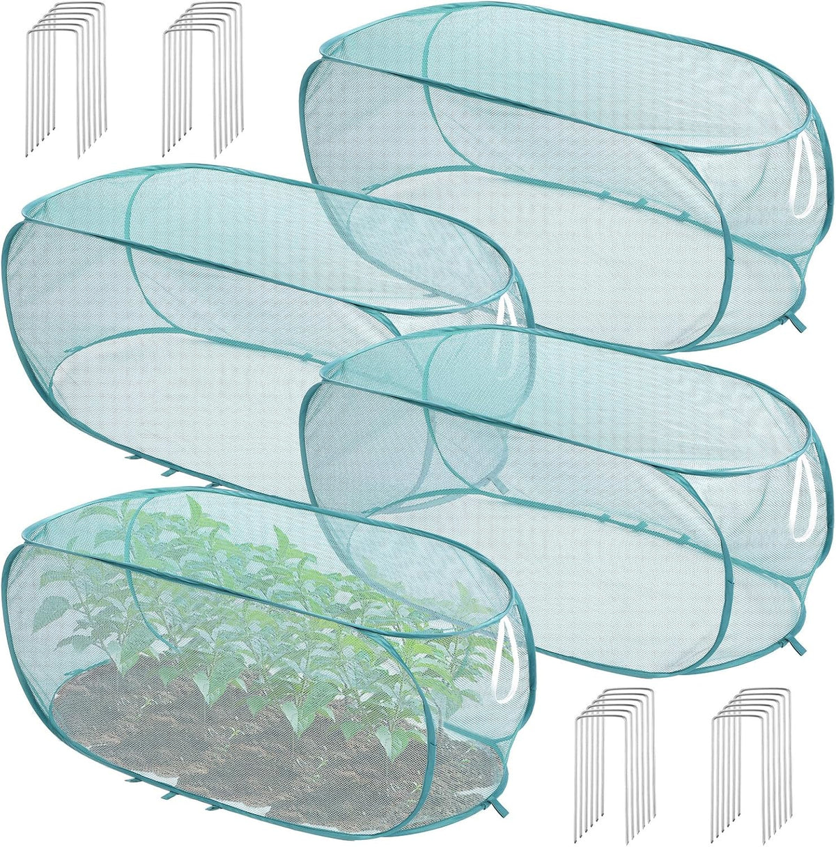 molain 4 pcs pop up garden plant covers, main product view
