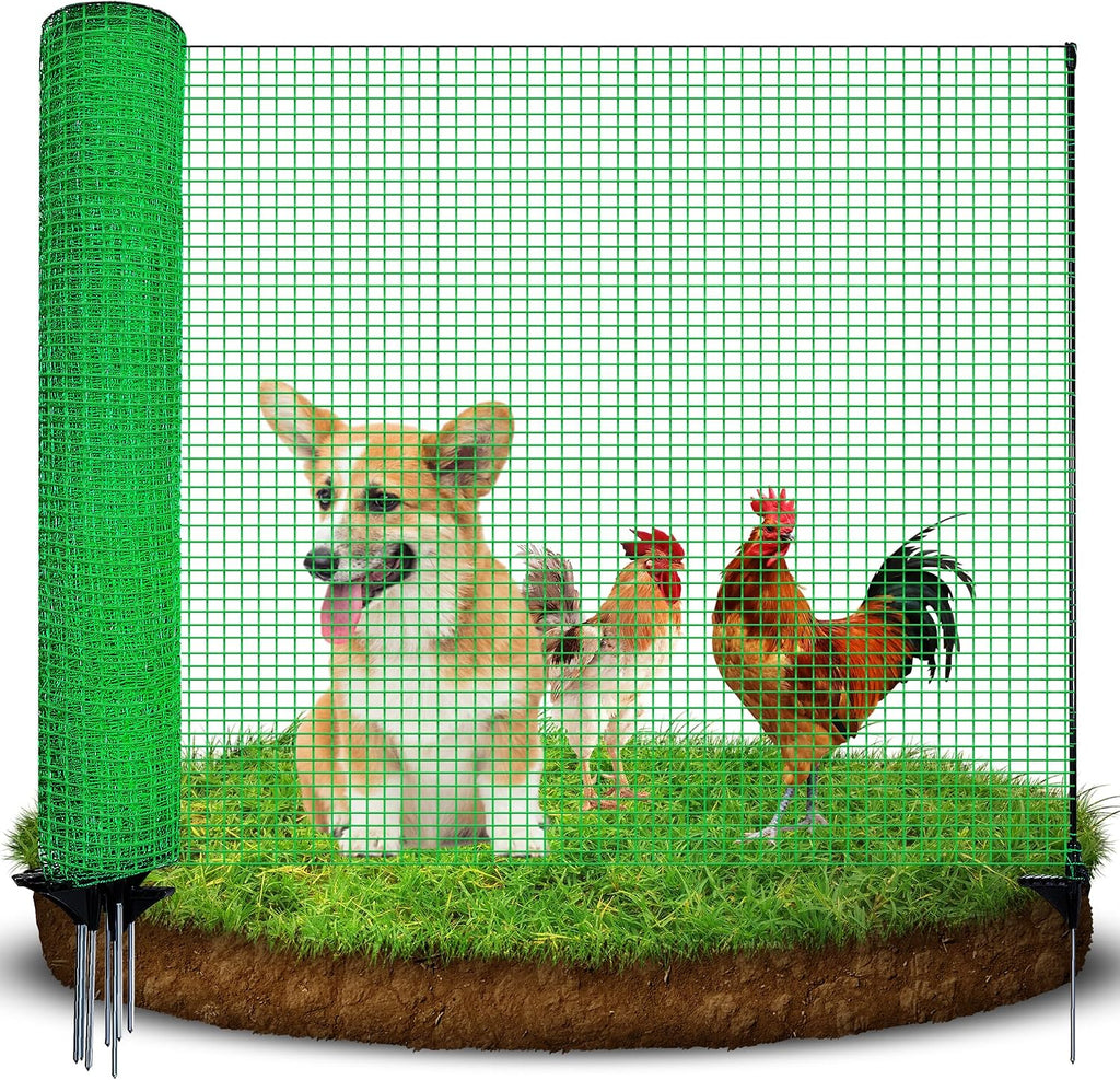 3'x82' temporary fence with posts, portable dog fence, main product view