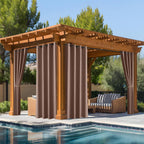 nicetown fade resistant patio curtains outdoor waterproof, fade-proof, main product view