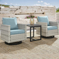 outdoor patio swivel rocker chairs - 3 piece, main product view