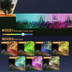 RGB Halloween Solar Lights Outdoor, 2 Modes Solar Spotlights Outdoor Waterproof, Adjustable Solar Color Changing Lights for Yard Garden Holiday Christmas Decorations- 4 Pack (Multicolor)