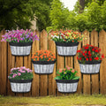layhit 6 pcs wall hanging planters, 12 inches, main product view