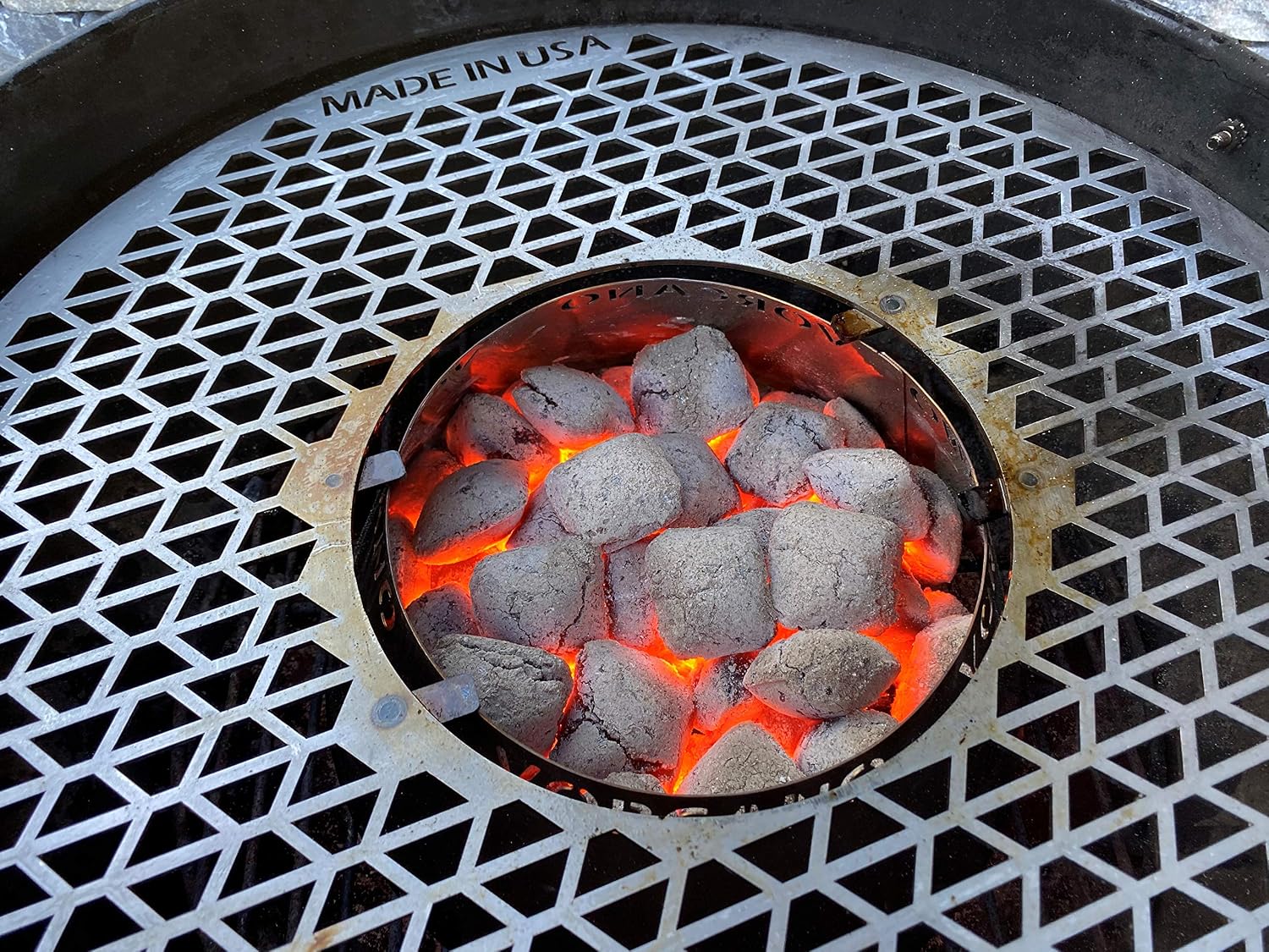2 Pack - Medium BBQ Vortex™ BGE Kamado Kettle Charcoal (in) Direct Cooking (2)