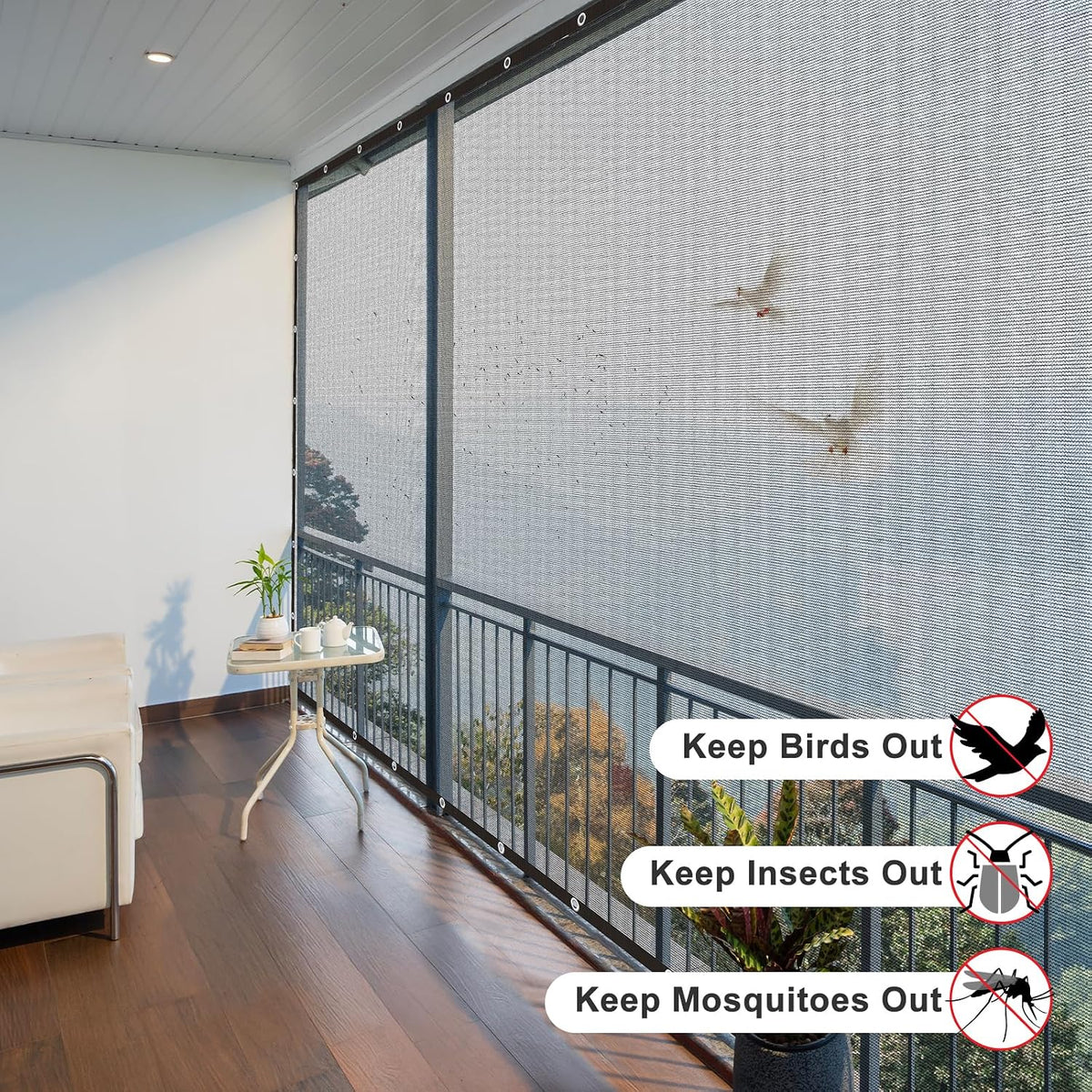 love story 20x30ft shade cloth for plant, knitted, package contents