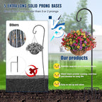 Ottsuls Shepherd-Hooks Adjustable for Bird-Feeder Lantern Plant-Hook Garden-Stake - Plant Stand Hanger for Outdoor Flower Basket, Bird Feeder Hanger Weddings Décor