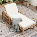 vilrocaz outdoor acacia wood chaise lounges with 6-position, main product view