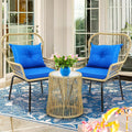 yitahome 3-piece wicker bistro set outdoor patio furniture, main product view