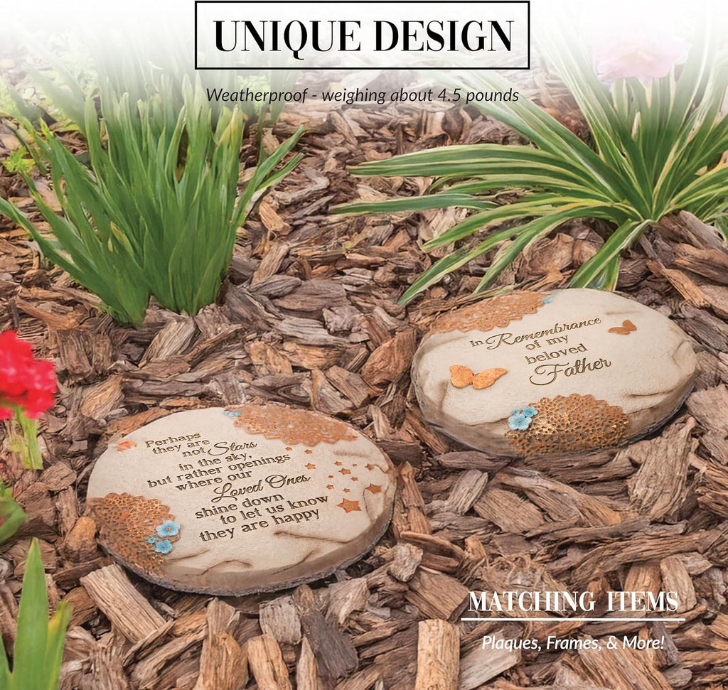 Pavilion Gift Company - Stars in the Sky - Garden Stone Bereavement Grief Loss Memorial Remembrance Loved Ones Home Garden Decor Keepsake
