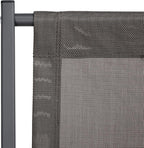SAFAVIEH Outdoor Collection Breslin Grey/Grey Adjustable Folding Sling Chair Set of 2 (Fully Assembled)