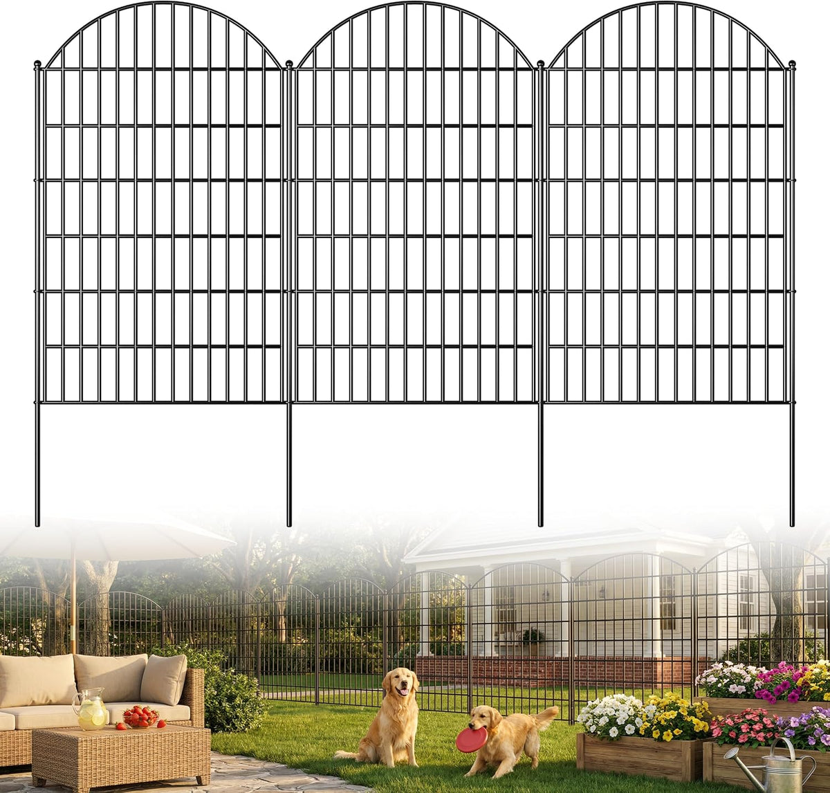 toolterritary 5 panels arched no dig decorative garden, main product view