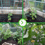 Trellis Netting for Climbing Plants - Heavy Duty Garden Trellis Netting for Cucumber, Vine, Fruits & Vegetables Tomato Plants Trellis Net, Climbing Vining Plants (1-Pack 16.4' x 6.6'Ft)