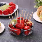 1000 PCS Bamboo Skewers, 6 Inch Food Sticks for Appetizers Fruit Kebabs | Natural Mini Wooden Skewers for Barbecue Grilling Burger Sausage, Cocktail Picks for Drinks, Long Toothpicks Tooth Picks