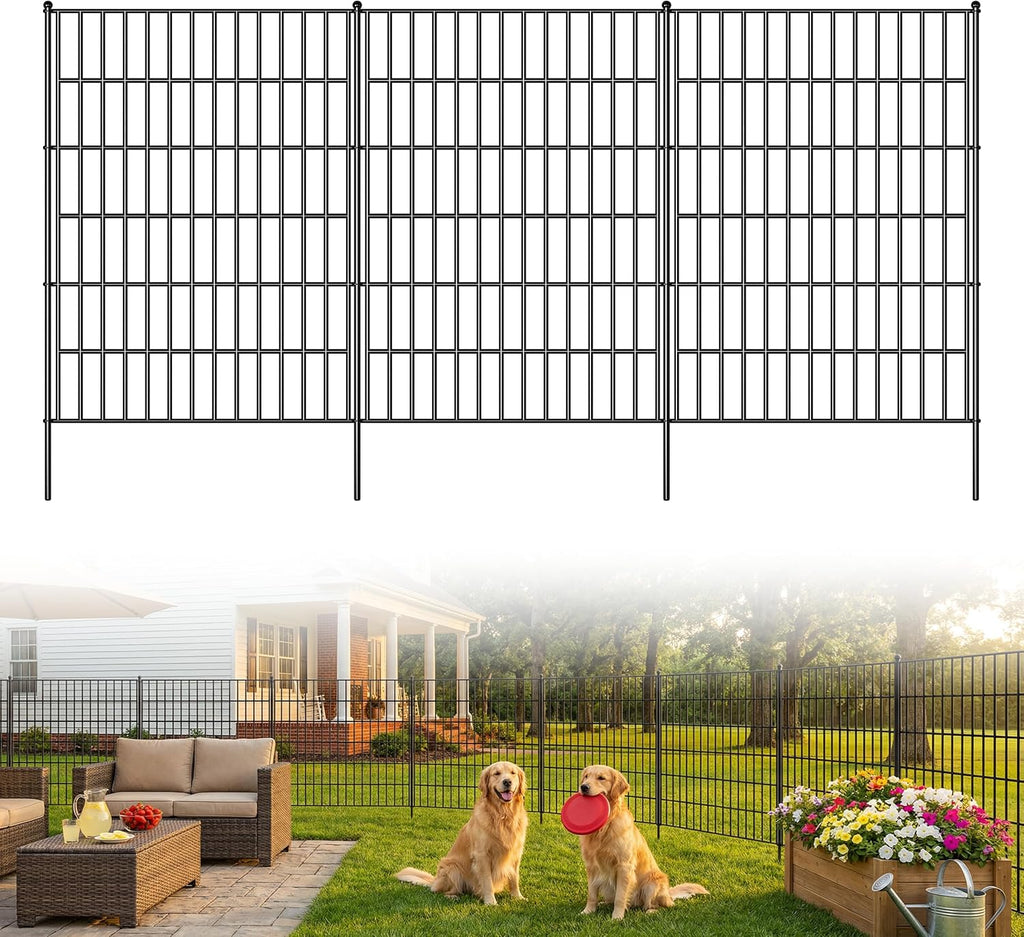 toolterritary 10 panels no dig decorative garden fence, main product view