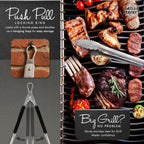 Grill Tongs 24-Inch Super Long Extra Heavy Duty for Grilling and Barbecue Heat Resistant Hand Grips Stainless Steel for BBQ Outdoor Kitchen and Cooking Hot Grilled Food
