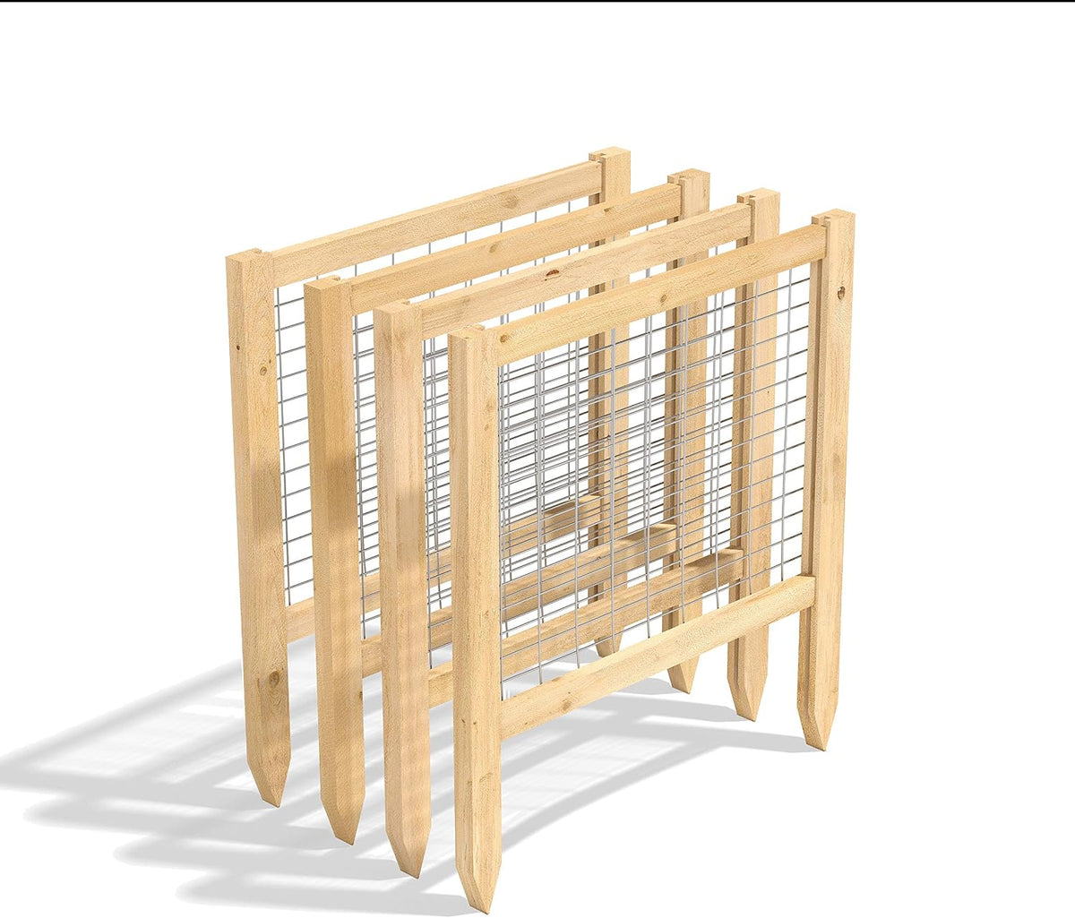 greenes fence 2' critterguard cedar garden fence (4, main product view