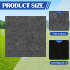ogrmar 10x10 ft outdoor storage shed mat waterproof, close-up detail