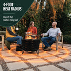 tiki patio 25-inch smokeless outdoor wood burning fire on a desk or shelf