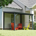 domi 8'x 10' lean to gazebo,outdoor gazebo pergola, main product view