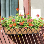 Y&M 30" Coco Liner for Window Box Deck Basket Planter Trough Coconut Fiber Liners 2pcs Trough Coco Liner Pre-Formed Replacement