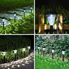 GIGALUMI 16 Pack Solar Light Outdoor Waterproof, Cool White Pathway Lights Solar Powered, Landscape Lighting, Garden Lights for Decor, Patio, Garden, Yard, Pathways, Walkway