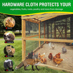 Dynabyte Hardware Cloth 1/2 inch Mesh 4 ft X 100 ft 19 Gauge | Hot-Dip Galvanized, Chicken Wire Fencing, Chicken Wire Mesh Roll, Garden Wire Mesh