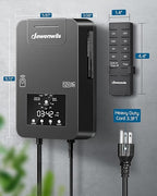 DEWENWILS 300W Low Voltage Landscape Transformer, Photocell Sensor & Timer, 120V AC to 12/14V AC, Landscape Lighting Transformer Outdoor, Weatherproof for Spotlights, Garden Lights